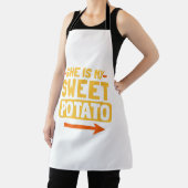 Funny Paares Match She is my Sweet Potato Shir Schürze (InSitu)