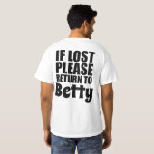 Funny Paares Shirts Personalisiert (Schwarz voll)