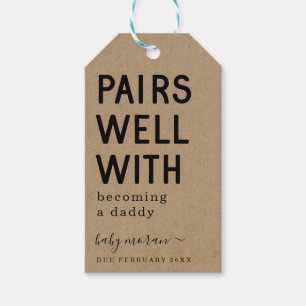 Funny paart gut mit dem Werden zu einem Daddy Wine Geschenkanhänger