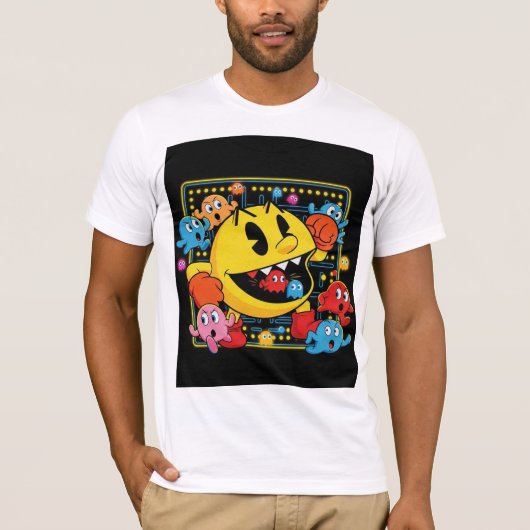Funny Pac-Man T-Shirt – Retro Arcade Gaming Tee (Vorderseite)