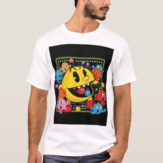 Funny Pac-Man T-Shirt – Retro Arcade Gaming Tee (Vorderseite)