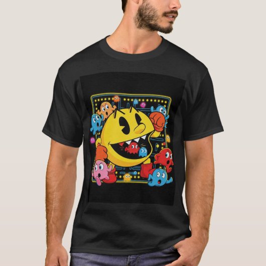 Funny Pac-Man T-Shirt – Retro Arcade Gaming Tee (Vorderseite)