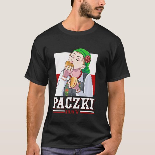 Funny Paczki Day Polnische Doughnut Fett Donnersta T-Shirt (Vorderseite)
