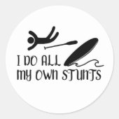 Funny Paddle Board Stickers (Vorderseite)