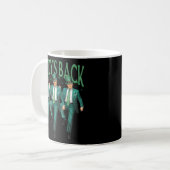 Funny Paddys Back Trump St Patricks Day Dance Kaffeetasse (Vorderseite Links)
