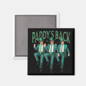 Funny Paddys Back Trump St Patricks Day Dance Magnet (Vorderseite/Rückseite)