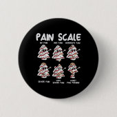 Funny Pain Scale Weihnachten Weihnachten Weihnacht Button (Vorderseite)