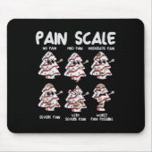 Funny Pain Scale Weihnachten Weihnachten Weihnacht Mousepad (Vorne)