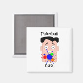 Funny Paintball Magnet (Vorderseite/Rückseite)