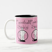 Funny Paintball Sportdesign Zweifarbige Tasse (Links)