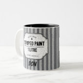 Funny Painter Decorator Apprentice Wind up Joke Zweifarbige Tasse (Vorderseite Links)
