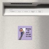 Funny Painter Gift Magnet (In Situ (Geschirrspüler))