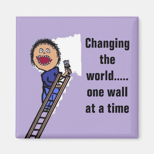 Funny Painter Gift Magnet (Vorne)