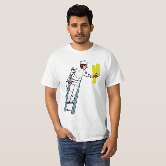 "Funny Painter: Skills in Spritzer" T-Shirt (Vorne ganz)