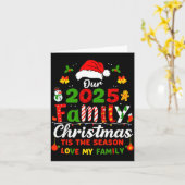 Funny Pajamas Outfit Family Matching Christmas 202 Karte (Gelbe Blume)