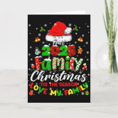 Funny Pajamas Outfit Family Matching Christmas 202 Karte (Vorderseite)