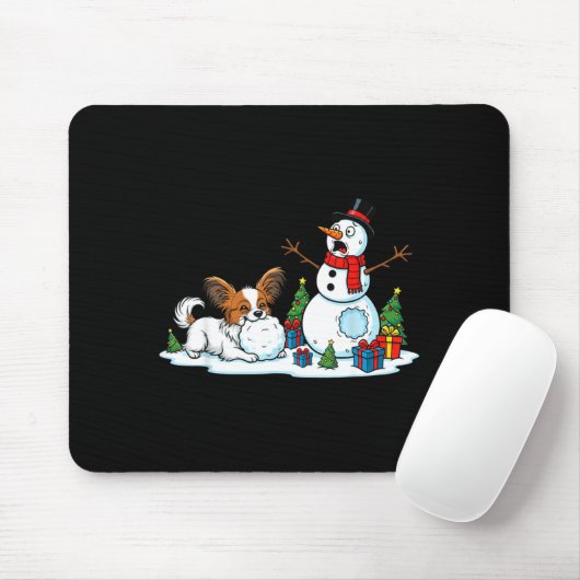Funny Pallon Snowman Christmas Tree Xmas Womens Me Mousepad (Mit Mouse)