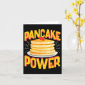 Funny Pancake Power Karte (Gelbe Blume)