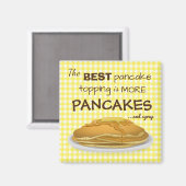 Funny Pancakes und Sirup Zitronensatz Magnet (Vorderseite/Rückseite)