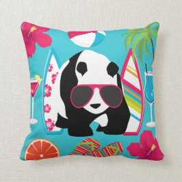 Funny Panda Bear Beach Bum Coole Sonnenbrille Surf Kissen