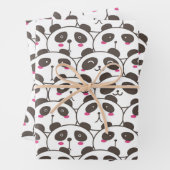 Funny Panda Bear Doodle Geschenkpapier Set (Beispiel)