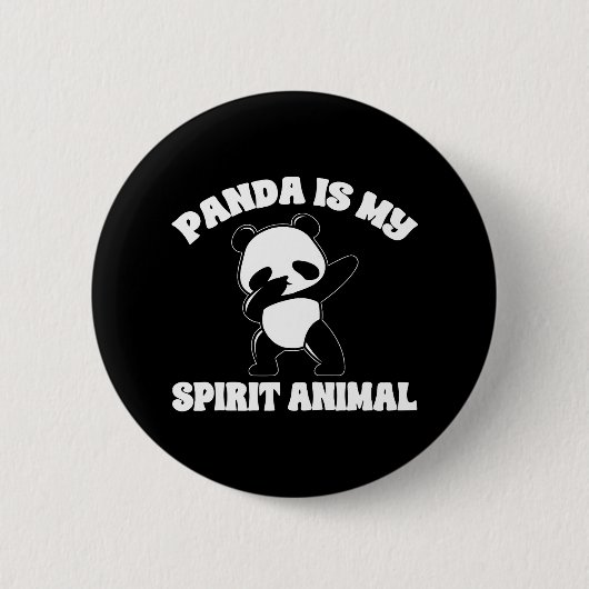 Funny Panda Bear Panda ist meine Spirit Animal Boy Button (Vorderseite)