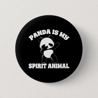 Funny Panda Bear Panda ist meine Spirit Animal Boy Button