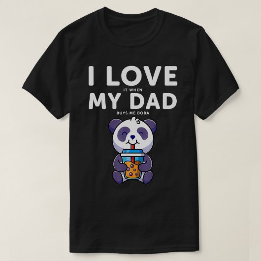 Funny Panda Blase Tee ich Liebe es, wenn mein Vate (Design vorne)
