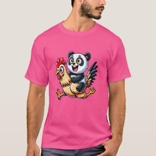 Funny Panda Chicken Rooster Animal Loans Men Wome T-Shirt