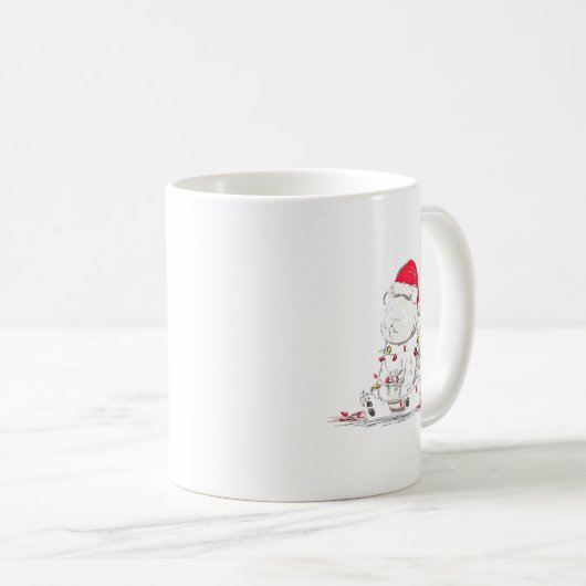 Funny Panda Christmas Graphics Animal Lights Lover Kaffeetasse (VorderseiteRechts)