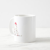 Funny Panda Christmas Graphics Animal Lights Lover Kaffeetasse (Vorderseite Links)