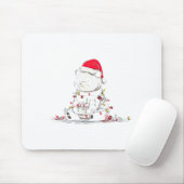 Funny Panda Christmas Graphics Animal Lights Lover Mousepad (Mit Mouse)