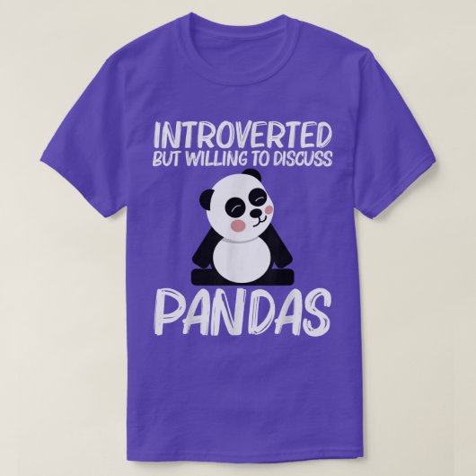 Funny Panda Design für Männer Frauen Schwarz-weiße T-Shirt (Design vorne)