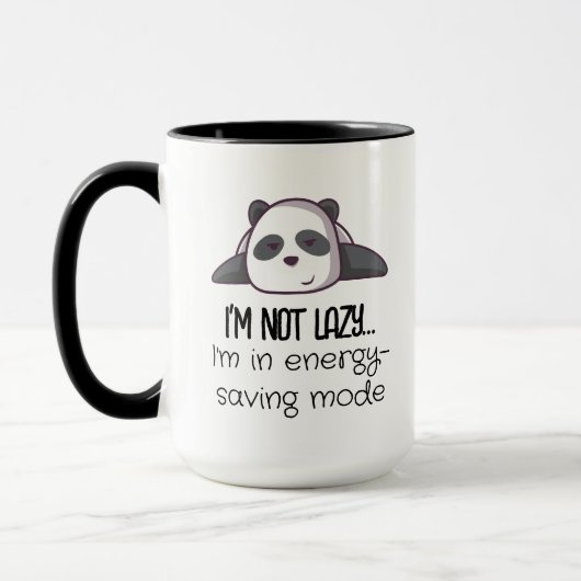 Funny Panda Energy Rett Mode Tasse (Links)