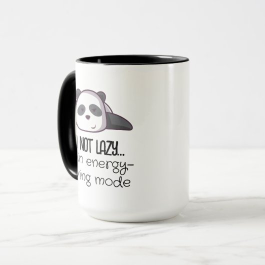 Funny Panda Energy Rett Mode Tasse (Vorderseite Links)
