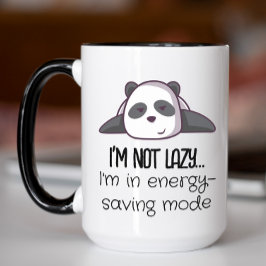 Funny Panda Energy Rett Mode Tasse