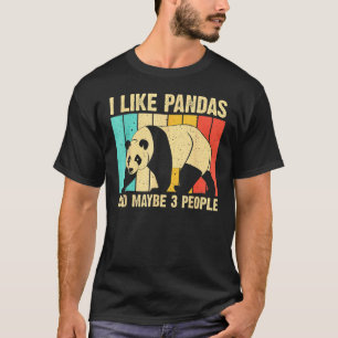 Funny Panda für Kinder Jungs Mädchen Panda Bär T-Shirt