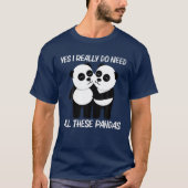 Funny Panda für Männer Chinesische Riesen-Pandas f T-Shirt (Vorderseite)