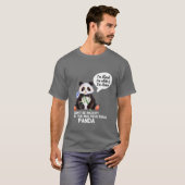Funny Panda gegen Rassismus Schwarz-weiß und asiat T-Shirt (Vorne ganz)