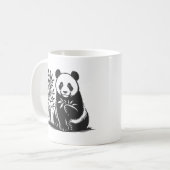 Funny Panda Kaffeetasse (Vorderseite Links)