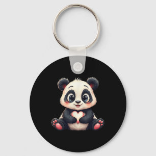 Funny Panda Liebe Herz Riesenbär Pandas Lover Men Schlüsselanhänger