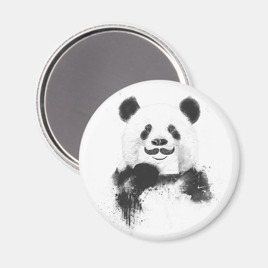 Funny Panda Magnet (Vorderseite/Rückseite)