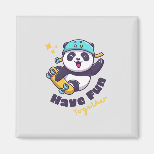 Funny Panda Niedlich für Tiere Lover Magnet (Vorne)