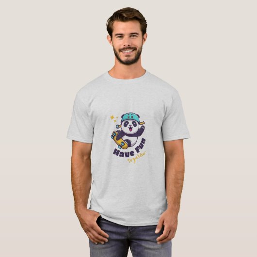 Funny Panda Niedlich für Tiere Lover T-Shirt (Vorne ganz)