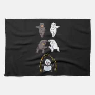 Funny Panda Niedlicher Polar Bär Tier Lover Geschirrtuch