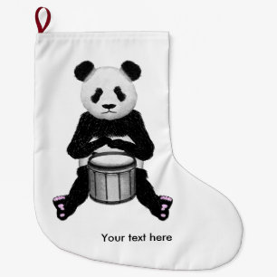 Funny Panda Pantomime Großer Weihnachtsstrumpf