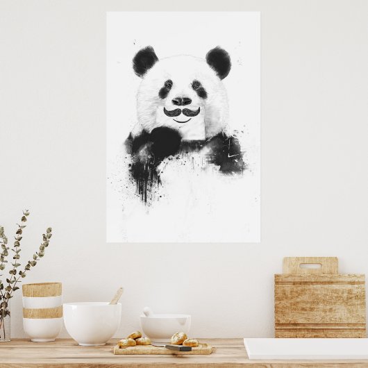 Funny Panda Poster (Küche)