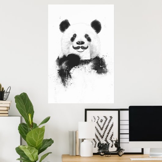Funny Panda Poster (Heimbüro)