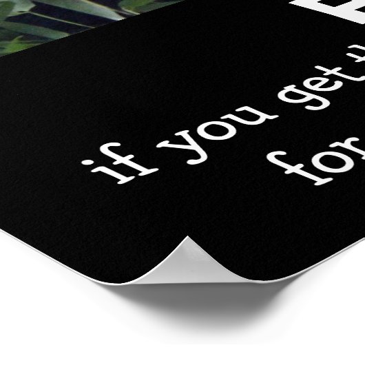 Funny Panda Poster, PATIENZ Poster (Ecke)