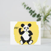 Funny Panda Postkarte (Stehend Vorderseite)